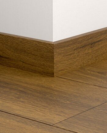 Skirting board Quick-Step Cocoa Brown Oak for laminate, MDF, 12x58x2400 mm
