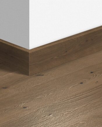 Wooden skirting board Quick-Step Dark Chocolate Oak Extra Matt Oiled for parquet, veneered, 16x80x2400 mm