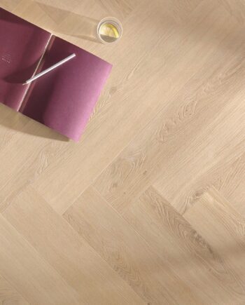 Rigid LVT Herringbone Vinyl Flooring Floorify Hirame F300