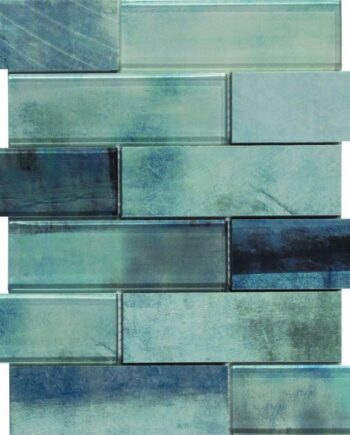 Mixed material mosaic Dune Sublime Blue, 29.8x29.8 cm, 8 mm