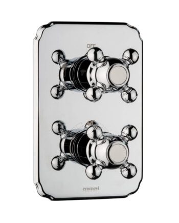 Concealed thermostatic shower mixer Emmevi Decò Classic 12319, 2 outlets