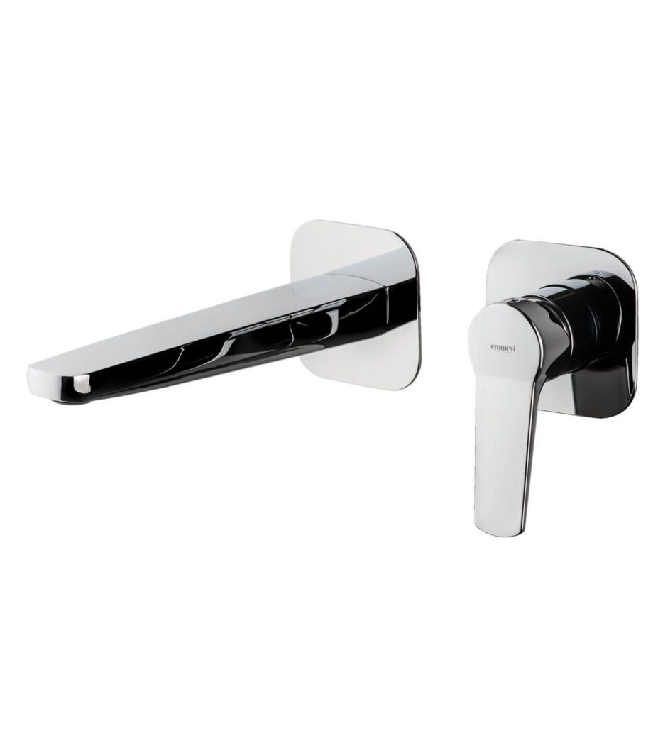 Wall-mounted basin mixer Emmevi Altura 34155, separate rosettes