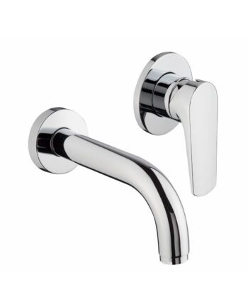 Wall-mounted basin mixer Emmevi Nicla 89055, single plate