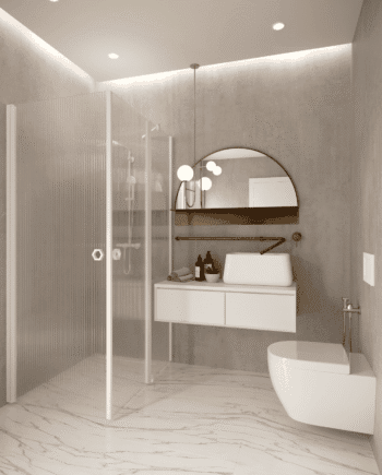Shower enclosure Hietakari Forma 374, hinged door + hinged door with fixed part