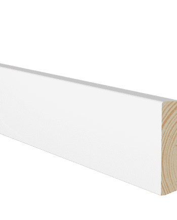 Skirting board pine, white painted, 21x95x2700 mm