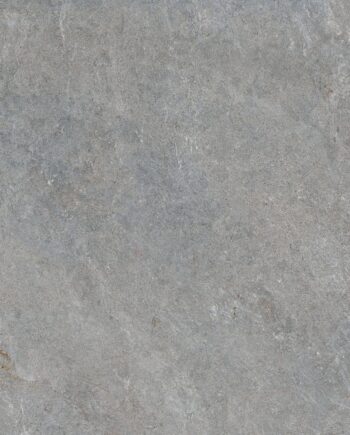 Stone-effect matt porcelain floor tile Tau Caribbean Silver, 90x90 cm, silver grey, rectified