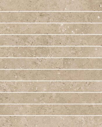 Stone-effect porcelain mosaic tile Tau Campaspero TXT Sand, 30x30 cm, sand beige