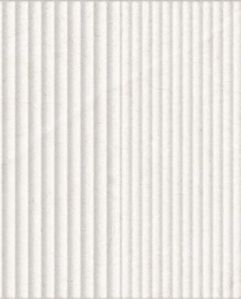 Stone-effect relief ceramic wall tile Tau Lithos Wall Relief White, 30x90 cm, 8.7 mm, white, rectified