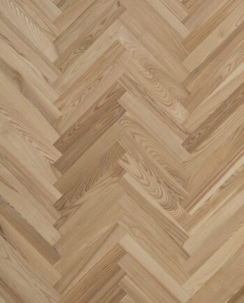Strip parquet / herringbone parquet ash standard, beveled 4 sides, oiled