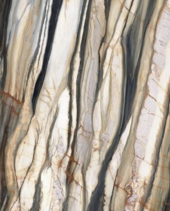 Marble effect porcelain slab ABK Sensi 900 Oyster Gold, 120x280 cm, 6 mm, polished (lux)