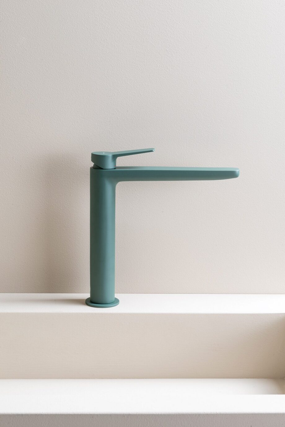 Tall basin mixer Emmevi Altura 34006 with click-clack waste, forest green Tall basin mixer Emmevi Altura 34006 with click-clack waste – 2