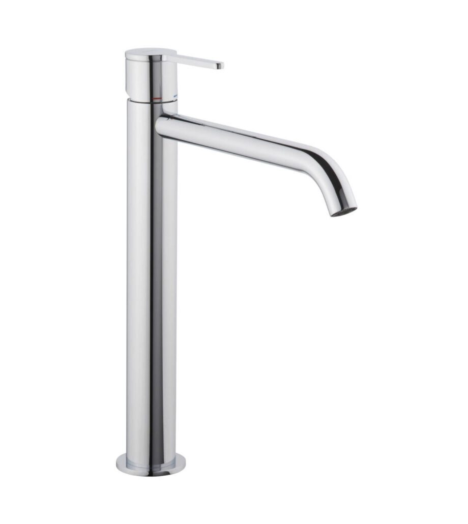 Tall basin mixer Emmevi Filobrass 85003BIG with click-clack waste, chrome Tall basin mixer Emmevi Filobrass 85003BIG with click-clack waste