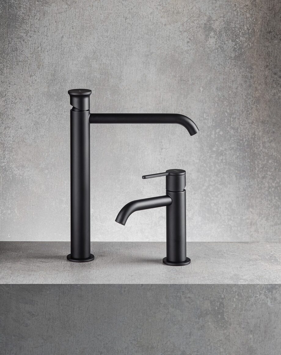 Tall basin mixer Emmevi Filobrass 85003BIG with click-clack waste, matt black Tall basin mixer Emmevi Filobrass 85003BIG with click-clack waste – 6