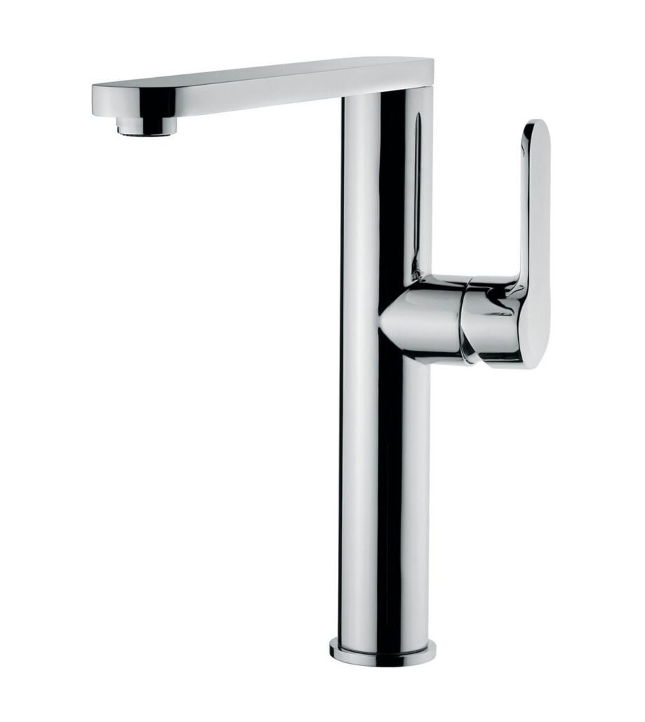 Tall basin mixer Emmevi Nefer 77006 with click-clack waste, chrome Tall basin mixer Emmevi Nefer 77006 with click-clack waste