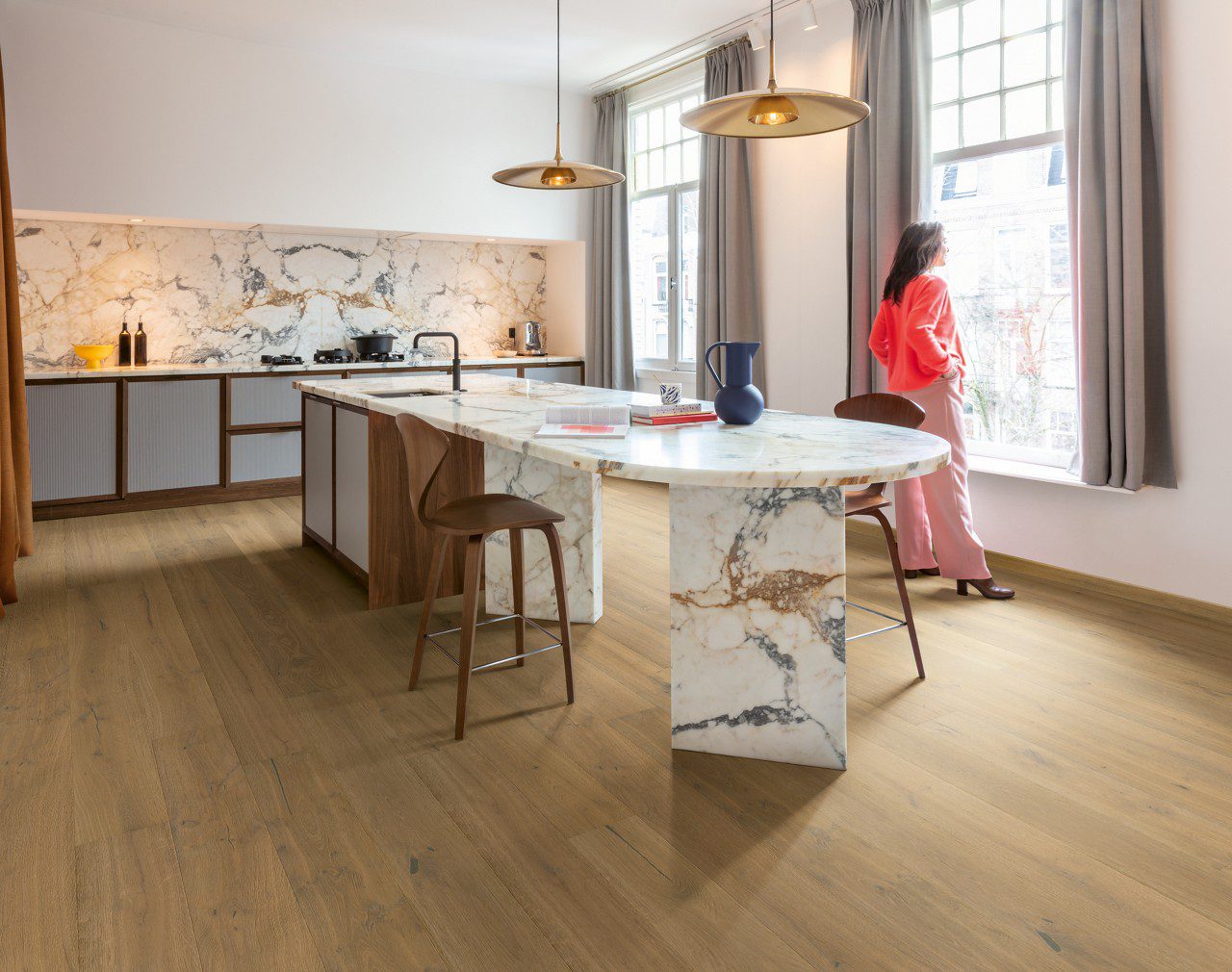 Tammeparkett Quick-Step Cascada Mustard Oak eriti matt lakk, veekindel 190mm