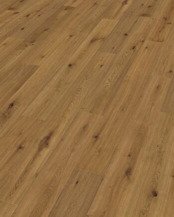 Oak parquet Thede & Witte Boston, rustic knotty, smoked, handscraped, oiled, 1-strip, 1900 x 189 x 14 mm