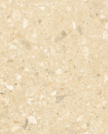 Terrazzo effect outdoor porcelain tile Terrazzo Stone Warm Beige, 59.3x59.3 cm, 20 mm, matt, slip-resistant R11
