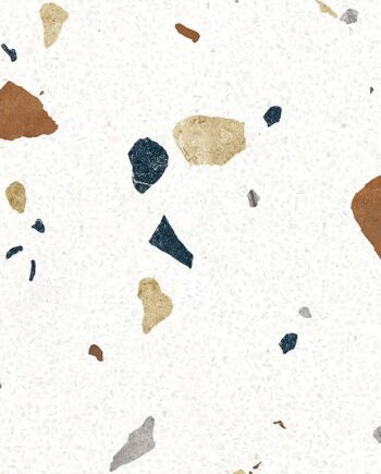 Terrazzo-effect matt porcelain floor tile GPT1031 Mix, 60x60 cm, 8 mm, multicolour, R10