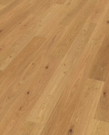 Oak parquet Thede & Witte Euro, slightly knotty, brushed, oiled, 1-strip, 2230 x 194 x 14 mm