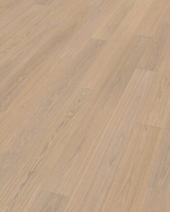 Oak parquet Thede & Witte Euro, nature, brushed, white oiled, 1-strip, 2230 x 194 x 14 mm