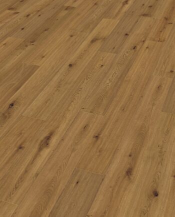 Oak parquet Thede & Witte Boston, rustic knotty, smoked, handscraped, oiled, 1-strip, 1900 x 189 x 14 mm