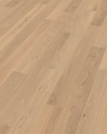 Oak parquet Thede & Witte Boston, slightly knotty, brushed, oiled, rough appearance, 1-strip, 1900 x 189 x 15 mm