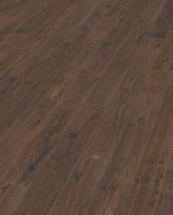 Oak parquet Thede & Witte Boston, knotty, deep smoked, brushed, oiled, rough appearance, 1-strip, 1900 x 189 x 15 mm