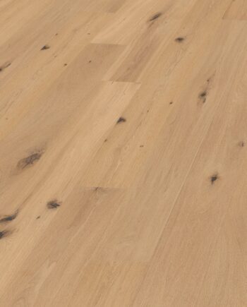 Oak parquet Thede & Witte Boston, rustic knotty, brushed, oiled, rough appearance, 1-strip, 1900 x 189 x 14 mm