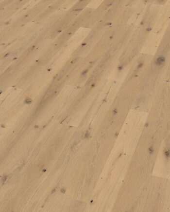 Oak parquet Thede & Witte Boston S, knotty, brushed, oiled, rough appearance, 1-strip, 1860 x 148 x 10 mm