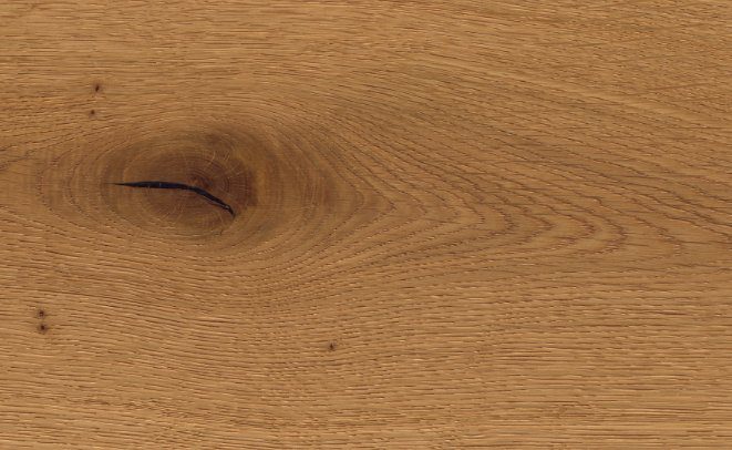 Oak parquet Thede & Witte Boston, rustic knotty, brushed, matt lacquered, 1-strip, 1900 x 189 x 14 mm