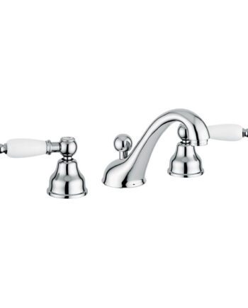 Three-hole basin mixer Emmevi Decò Ceramic 121033 with pop-up waste