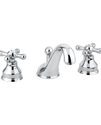 Three-hole basin mixer Emmevi Decò Classic 12033 with pop-up waste
