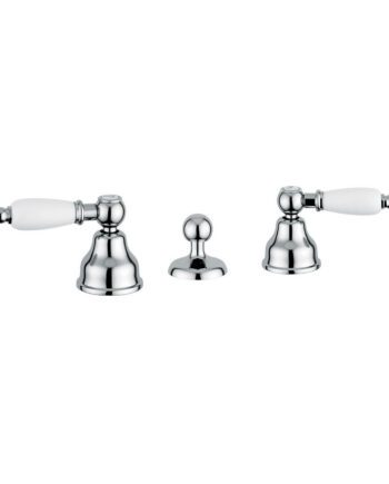 Three-hole bidet mixer Emmevi Decò Ceramic 121034 with pop-up waste