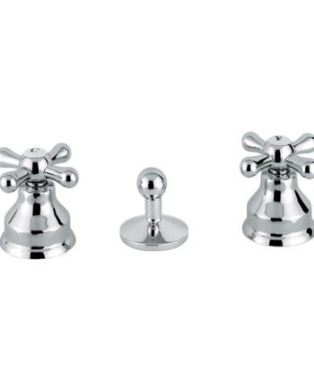 Three-hole bidet mixer Emmevi Stella 17034 with pop-up waste