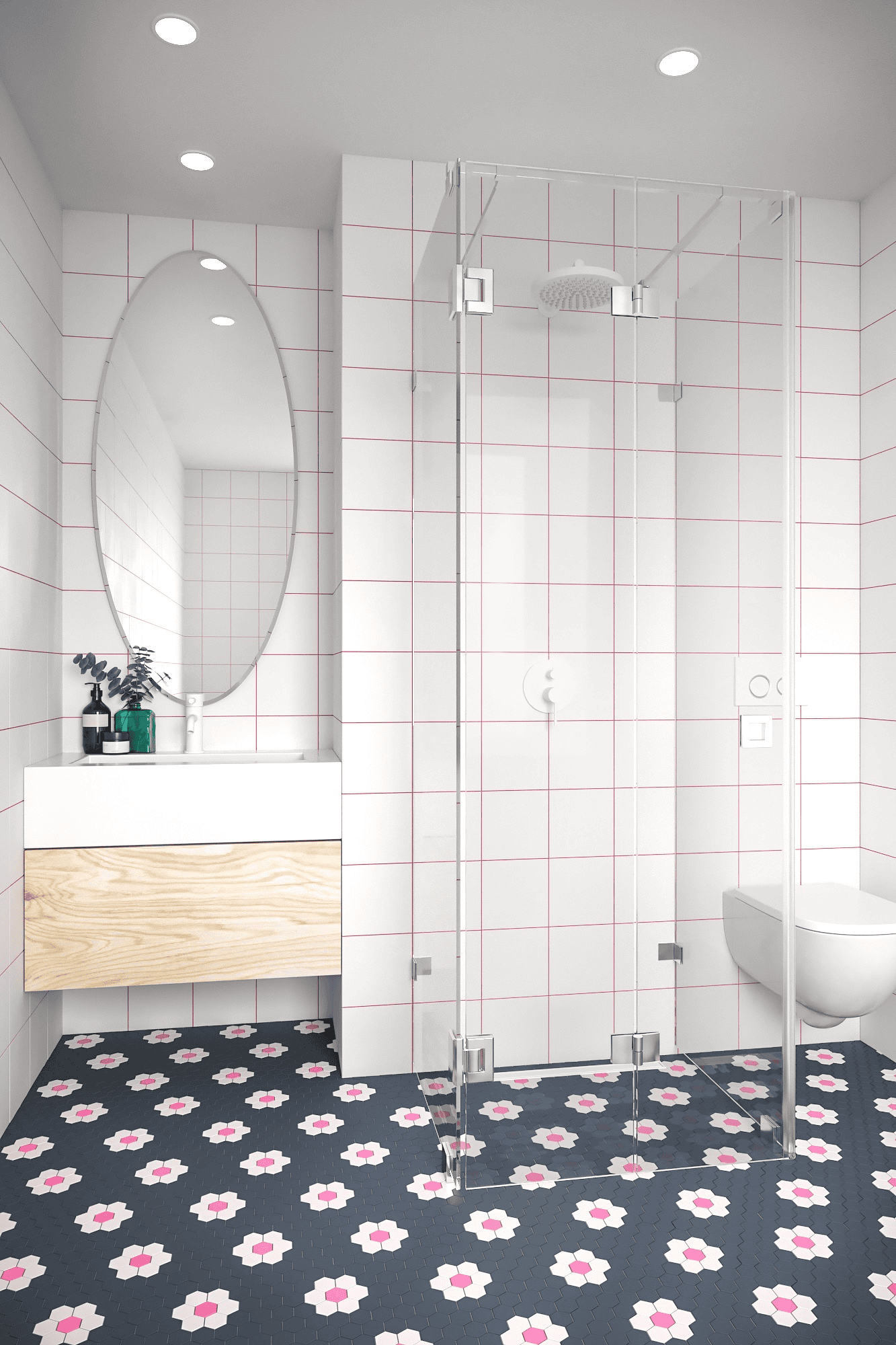 U-shaped shower enclosure Hietakari Vetro 561, chrome fittings, clear glass U-shaped shower enclosure Hietakari Vetro 561, chrome fittings, clear glass