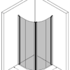 Curved shower enclosure Hietakari Infinia 269 – 3D drawing Curved shower enclosure Hietakari Infinia 269 – 3D drawing