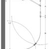 Curved shower enclosure Hietakari Infinia 271 – dimension drawing Curved shower enclosure Hietakari Infinia 271 – dimension drawing