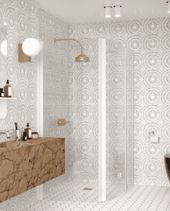 Curved shower enclosure Hietakari Infinia 272, hinged door + folding door with fixed part