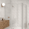 Curved shower enclosure Hietakari Infinia 277, aluminium frame, clear glass Curved shower enclosure Hietakari Infinia 277, aluminium frame, clear glass