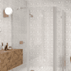 Curved shower enclosure Hietakari Infinia 278, aluminium frame, clear glass Curved shower enclosure Hietakari Infinia 278, aluminium frame, clear glass