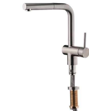 Under-window kitchen mixer Emmevi Piper 45344INES with fold-down spout