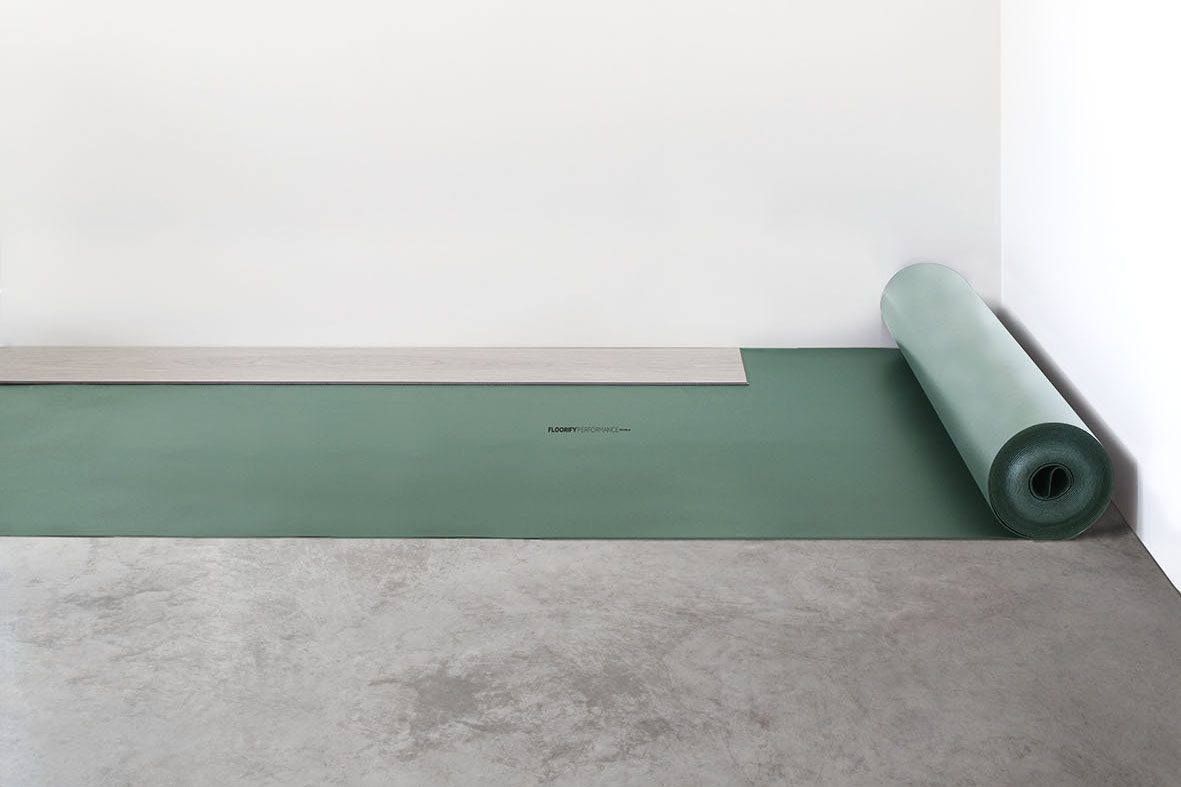 Underlay Floorify Performance for vinyl flooring and underfloor heating, 1.5 mm, 10 m² roll