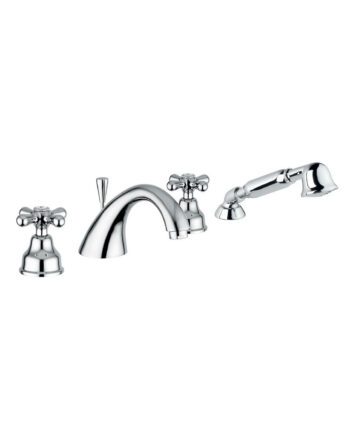 Deck-mounted bath mixer Emmevi Decò Classic 12120, 4 holes