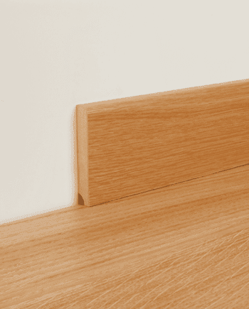 Oak Veneer Skirting Board Parky Milk Oak, moisture-resistant MDF, 2150 x 60 x 12 mm
