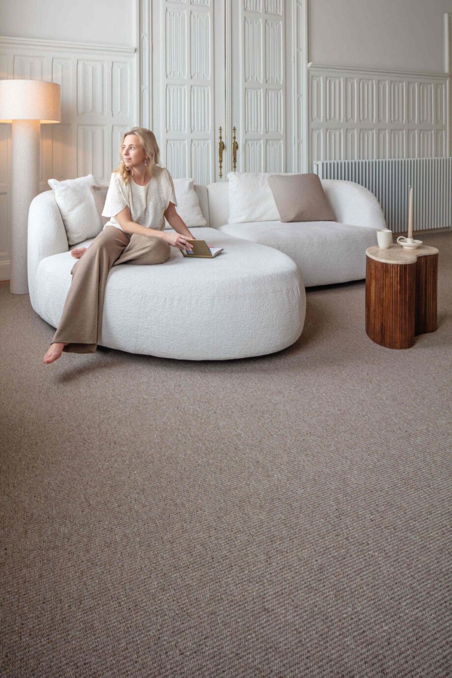 Wool Carpet Creatuft Porto – view 2 Wool Carpet Creatuft Porto 35 Créme – 2