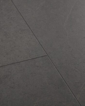 Vinyl parquet SPC Quick Step black slate alpha tiles, beveled