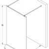 Walk-in shower screen Hietakari Vetro 557 – dimension drawing Walk-in shower screen Hietakari Vetro 557 – dimension drawing