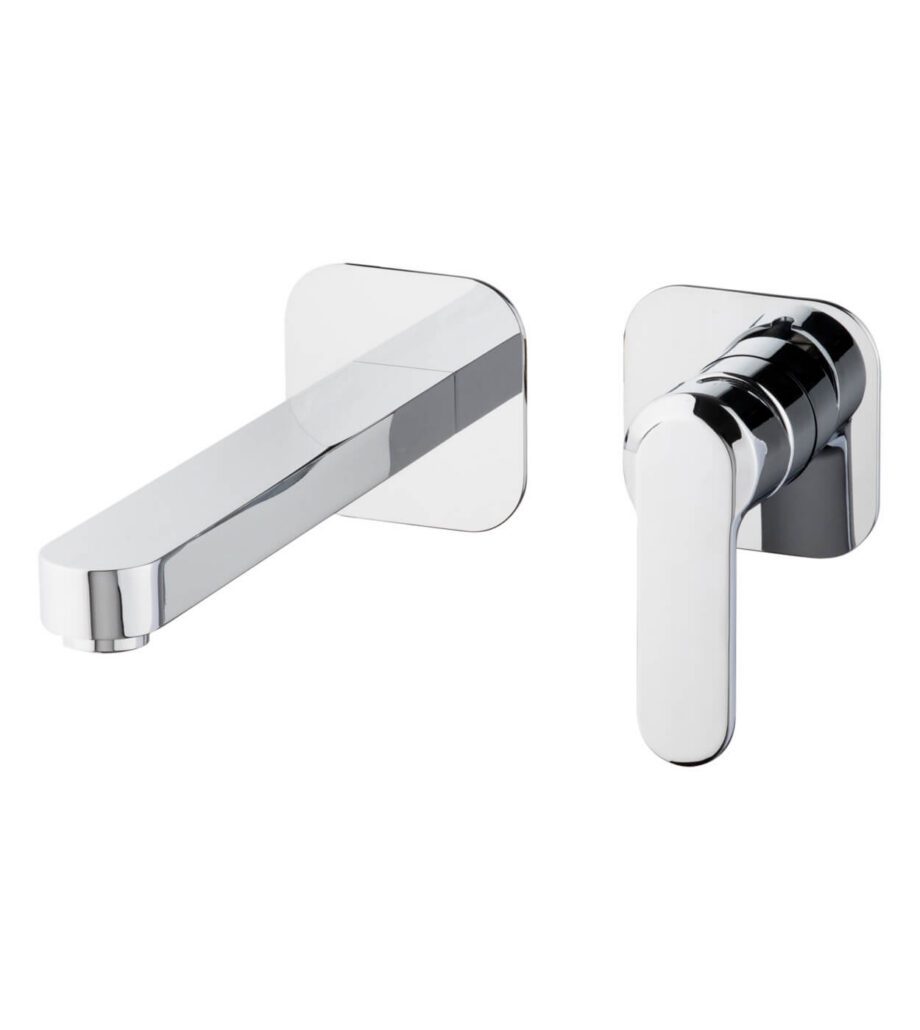 Wall-mounted basin mixer Emmevi Nefer 77155, separate rosettes, chrome Wall-mounted basin mixer Emmevi Nefer 77155, separate rosettes