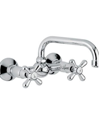 Wall-mounted two-handle kitchen mixer Emmevi Decò Classic 12005U