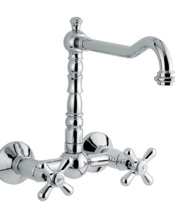 Wall-mounted two-handle kitchen mixer Emmevi Decò Old 12645